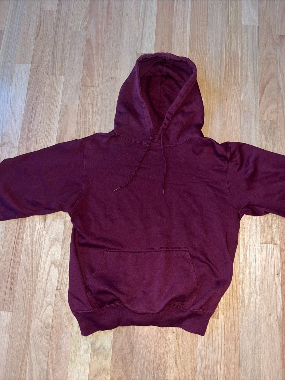 Fashion Nova Men's Burgundy Pullover Hoodie
